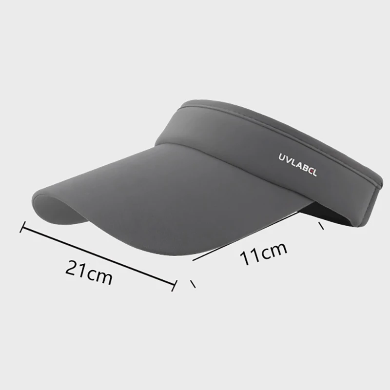 1PC Outdoor Riding Sports Shades Long Brim Ice Silk Sun Hats Men Women Empty Top Baseball Cap Sunscreen Uv Protection Visors