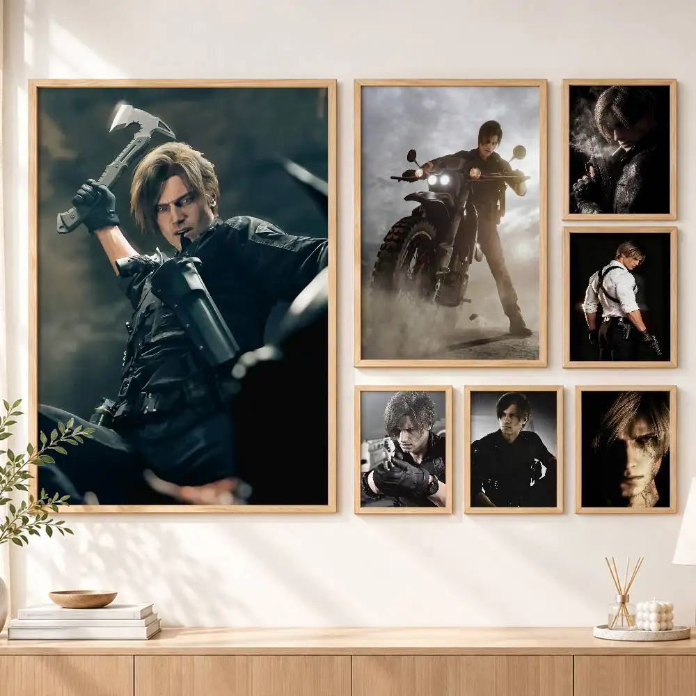 So Cool L-Leon S K-Kennedy Custom HD Waterproof Self Adhesive Wall Art Poster