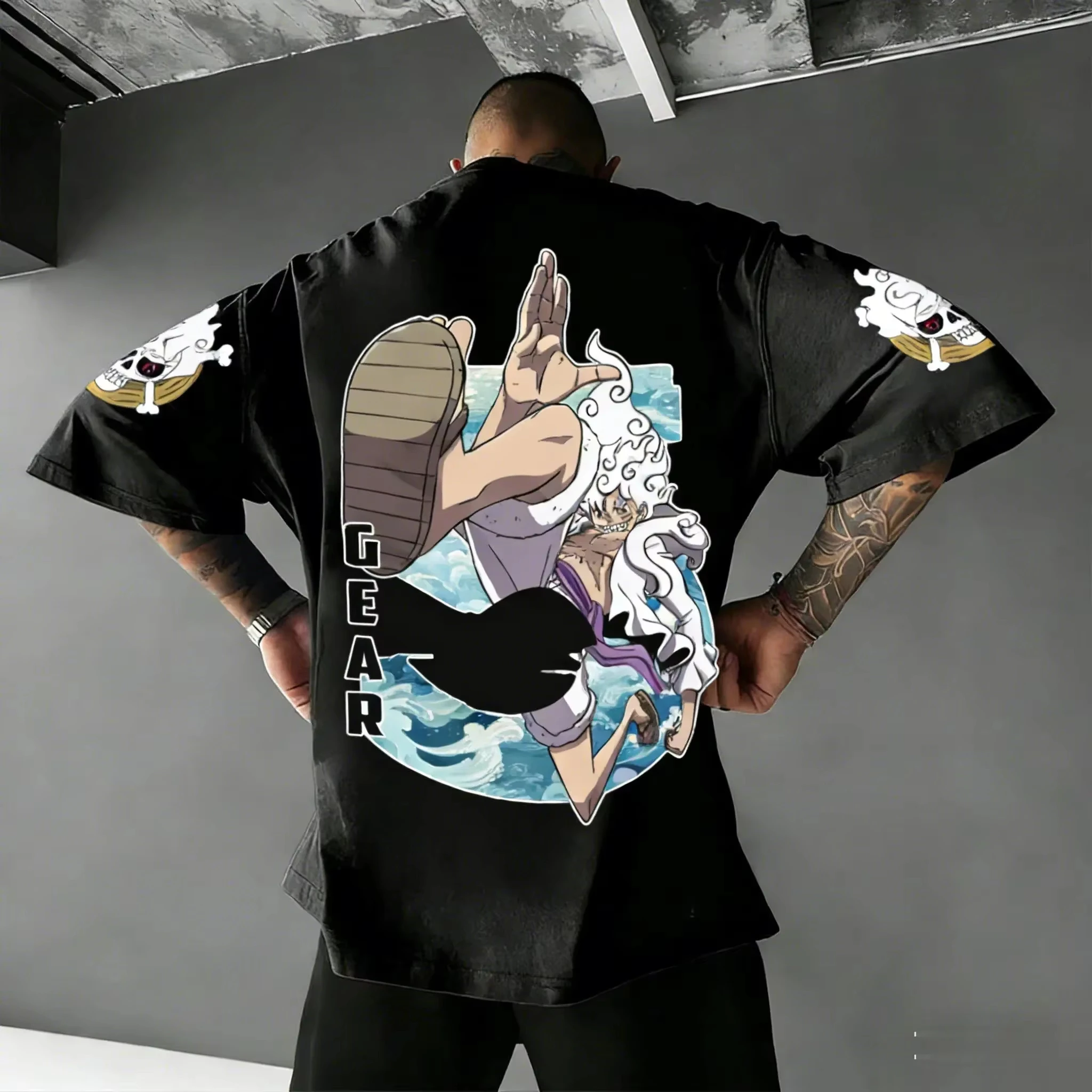 2026 New One Piece Anime Luffy Gear 5 Nika T Shirt Men Women Cotton Short Sleeve Summer Tops Streetwear Casual Graphic Tees