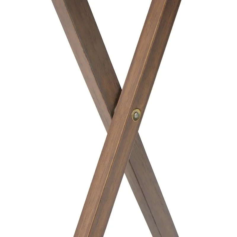 مجموعة طاولة صينية كبيرة الحجم قابلة للطي مكونة من 5 قطع من Mainstays، طاولة قابلة للطي باللون الرمادي الريفي #4