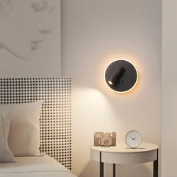 DAMIASMIL Led Wall Lamp Modern Bedside Reading Sconce for Living Room Bedroom Study Wall Spotlight Home Decor Light Fixture