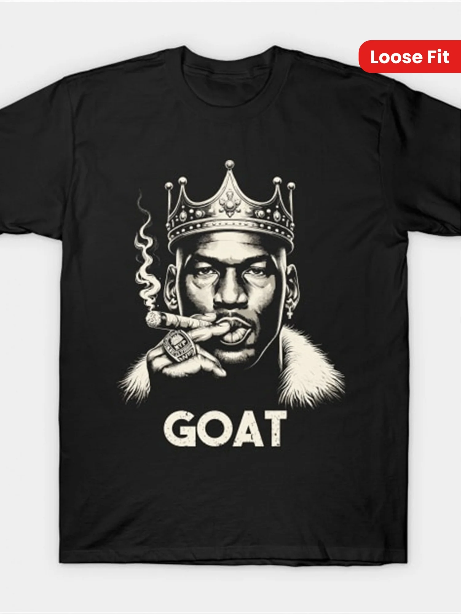 

Vintage Cotton Tee Loose Fit Cotton Men s Vintage-Inspired T-Shirt - Plus Size Unique Graphic Print Perfect for Casual Wear