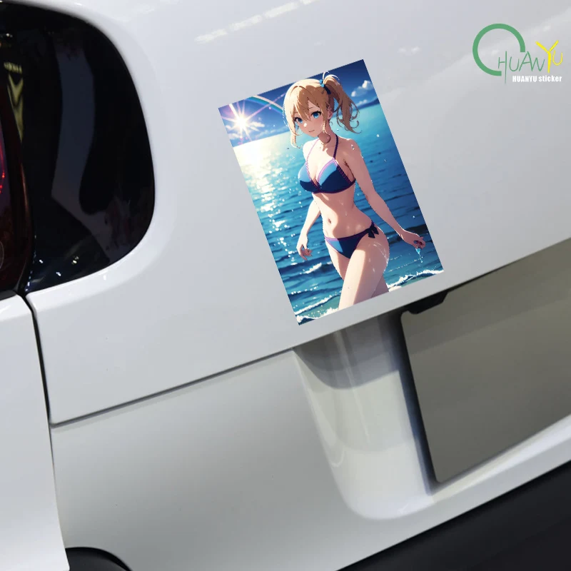 HD anime Huida Night Miss Little Devil Sexy Car Sticker Creative Reflective Waterproof Motorcycle Car Decorative Sticker