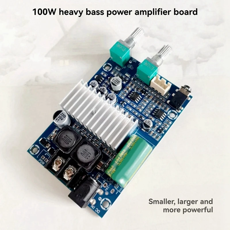 TPA3116 High-Power Subwoofer Amplifier Board Mono 100W Fever Level Audio Quality 24V