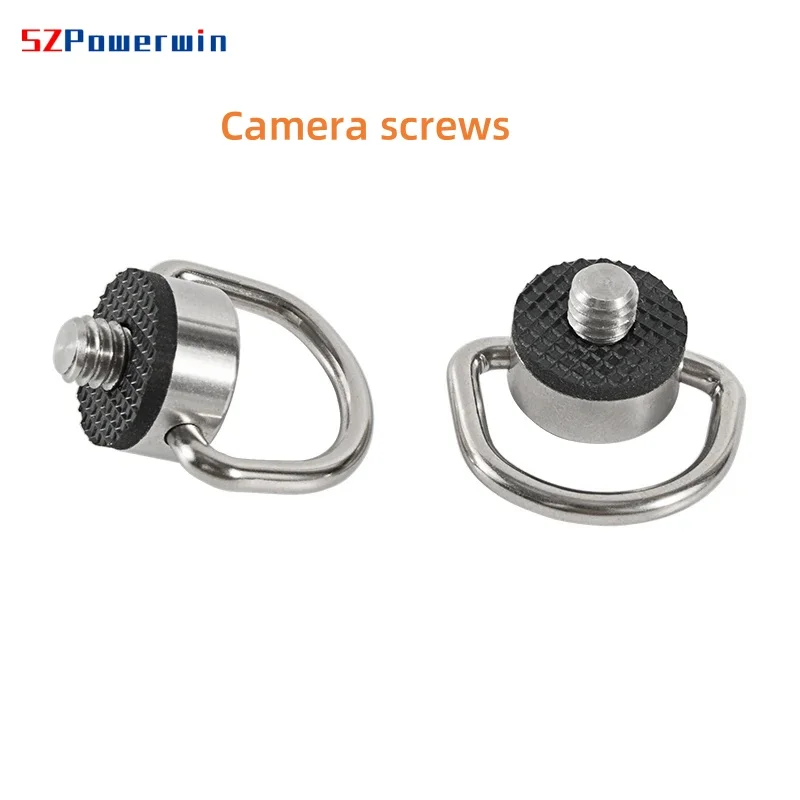 사진 촬영용 스테인리스 스틸 장착 삼각대 플레이트 나사, D 링 나사, SLR 카메라 삼각대 모노포드용 카메라 액세서리, 1/4 인치