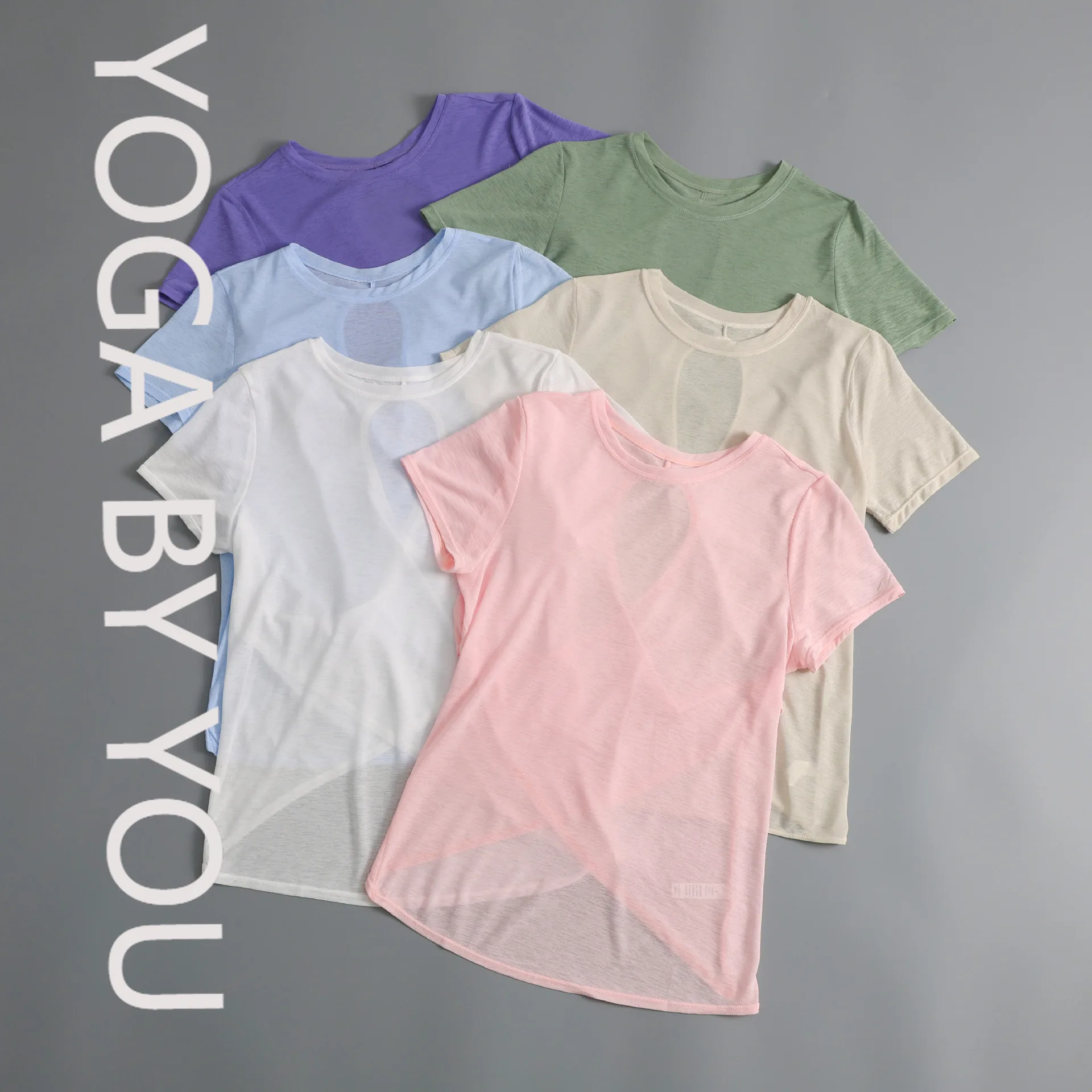 

Новинка 2025, одежда для йоги, топ, женская свободная спортивная футболка с открытой спиной и короткими рукавами для бега, летняя блузка для пилатеса и фитнеса