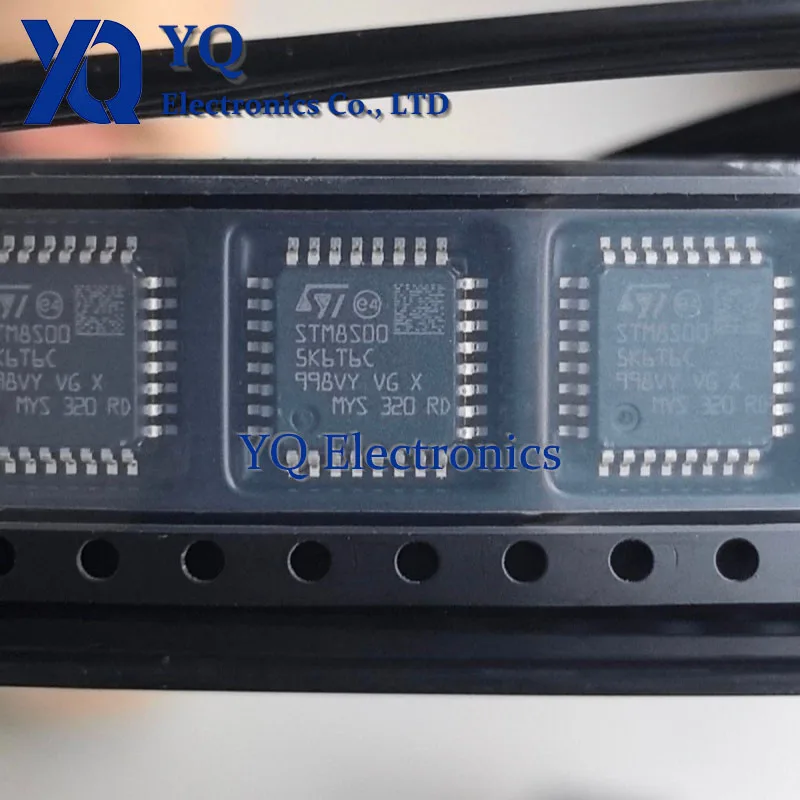 10PCS/lot New OriginaI STM8S005K6T6C STM8S005 QFP-32 16MHz/32KB flash memory 8-bit microcontroller