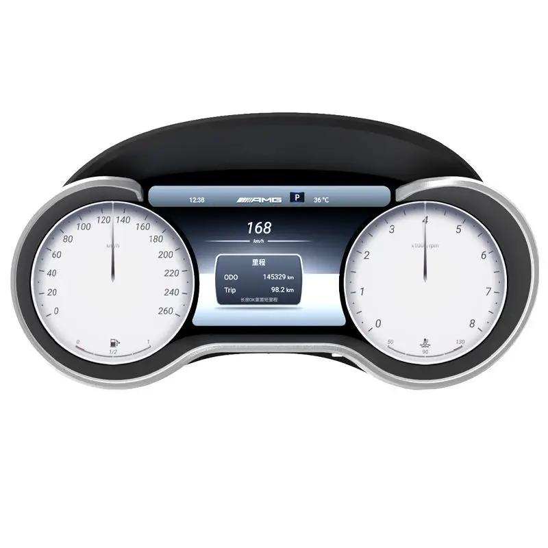 LCD Digital Instrument Cluster Android Carplay For Mercedes‑Benz C W205 GLC X205 CLA W117 GLA AMG 2015‑2019 Tuning Parts