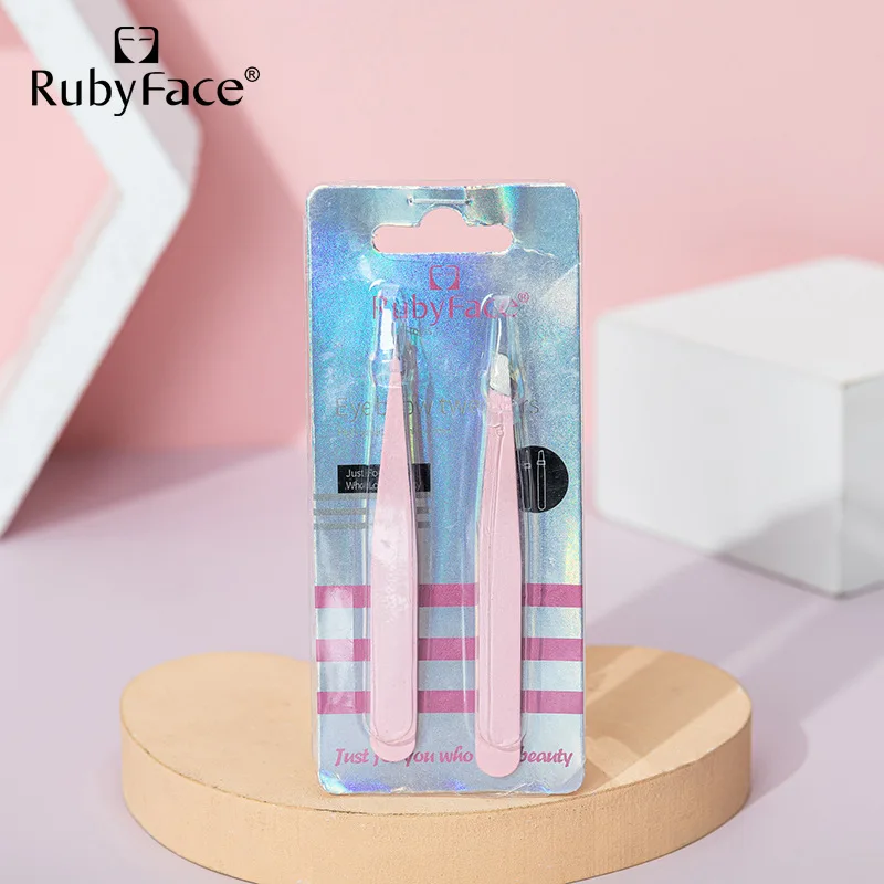 Pinça colorida curvada reta de aço inoxidável, 2 peças para arte em unhas, adesivo, ferramenta de seleção de strass, maquiagem, cílios postiços, ferramenta diy