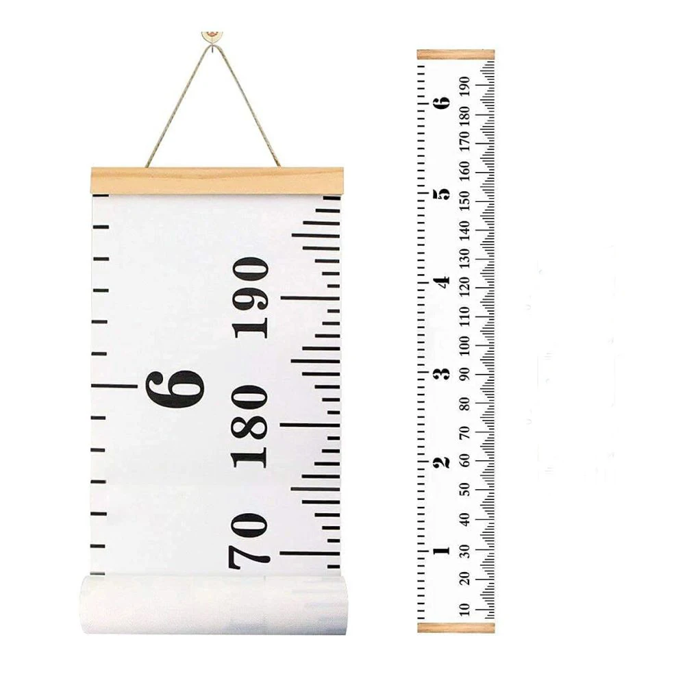 1pc Handing Ruler Wall Decor for Kids,Baby Growth Height Chart, Canvas Removable Height Growth Chart ,Children\'s Room Decor