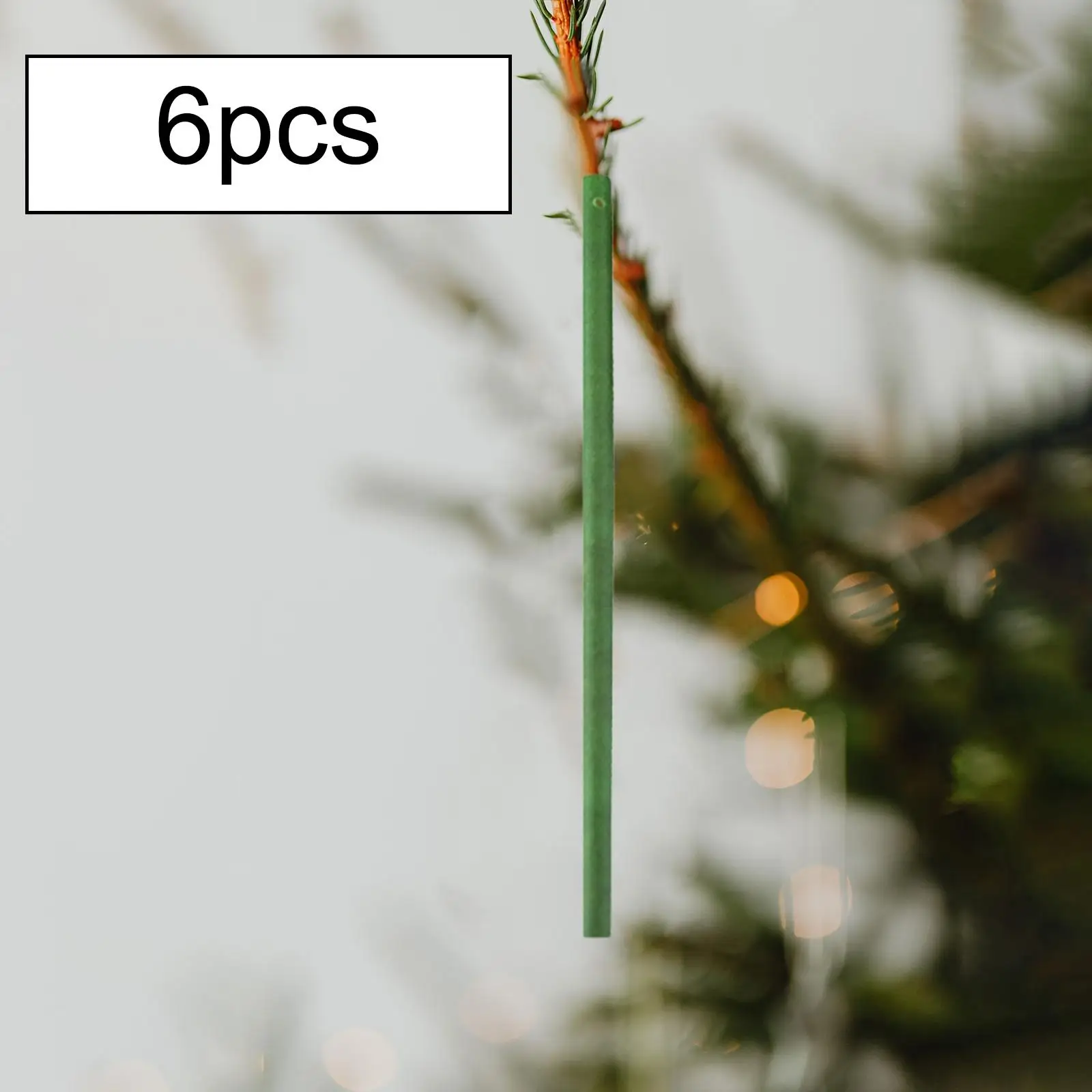 6 Pieces Christmas Scented Sticks Home Fragrance Vintage Style Xmas Tree Decorations Air Freshener Rods for Office Yard Gifts