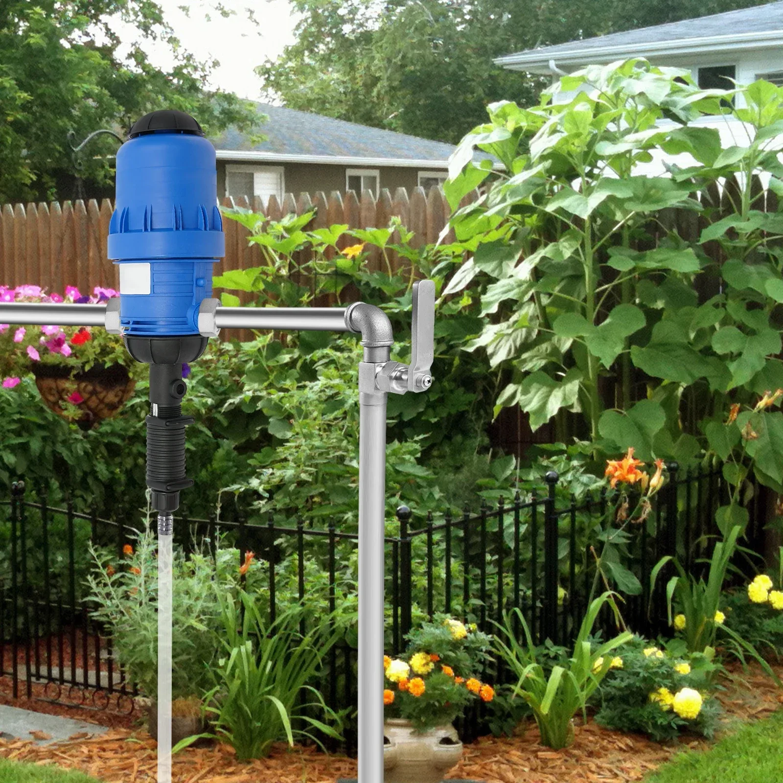 Fertilizer Injector, Auto Irrigation Equipment, 0.4%-4% Proportional Fertilizer Dispenser, 5.28-660.43 GPH Flow, for Garden Farm
