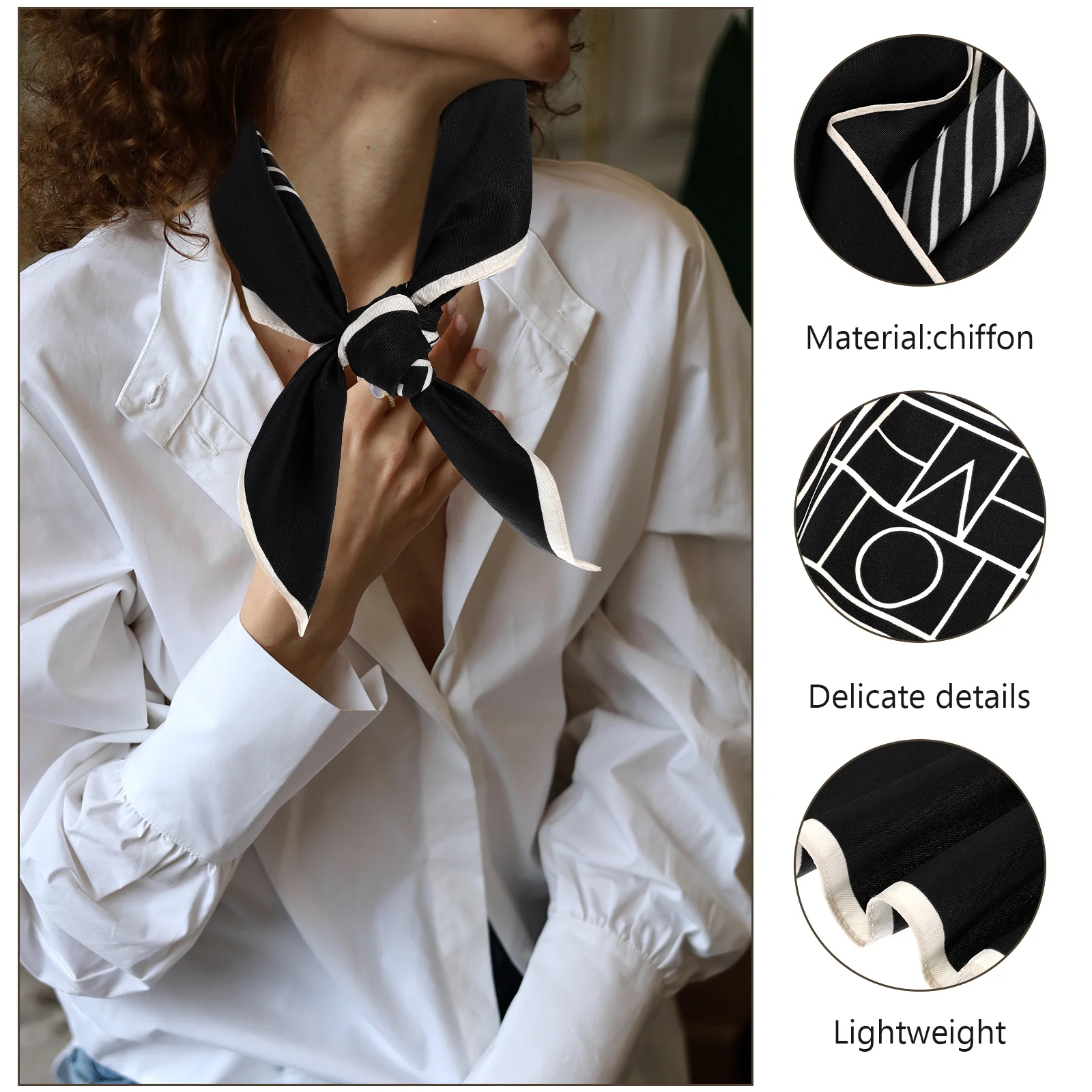 

Red Dots Chiffon Scarf Lightweight Breathable Soft Fashionable Scarf for Woman Spring Travel Work Clothes Decorative Neck