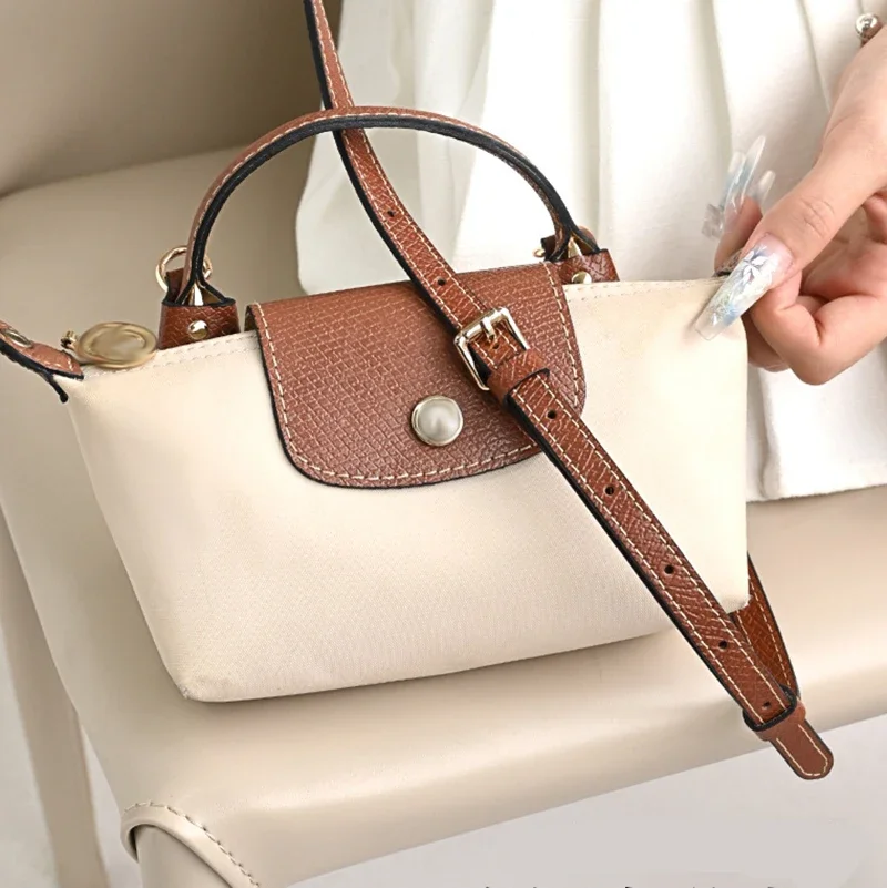 2025 UPGARDE Leather Replacement Crossbody Bag Strap, Fit for Longchamp Mini Shoulder Strap Without Punching Modification