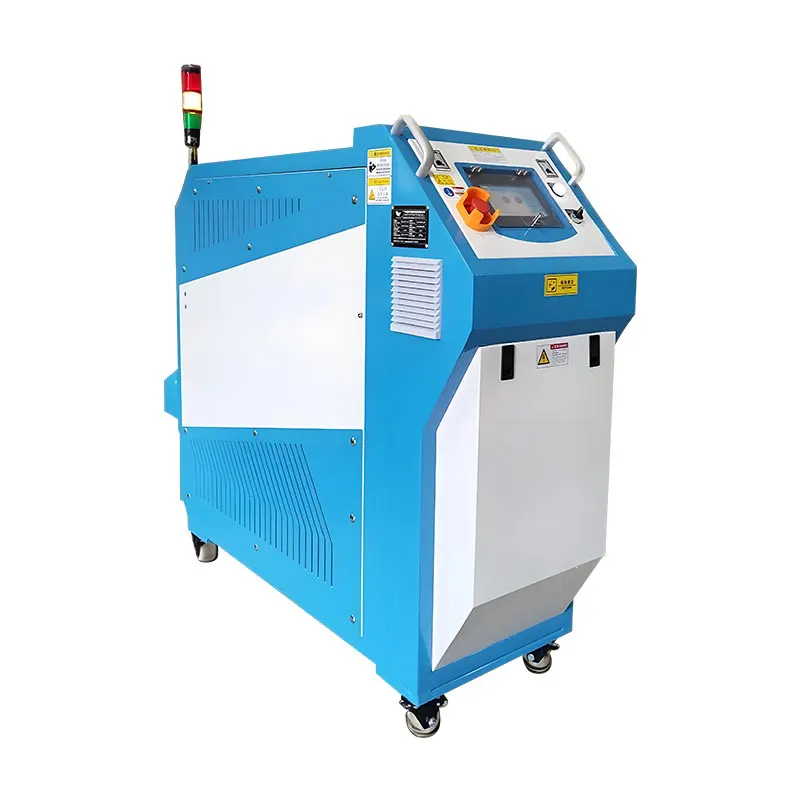 Dual Water Tank Pulse Waterway Cleaning Machine Electric Integrated Mobile Mold Cleaner With PLC Control Panel