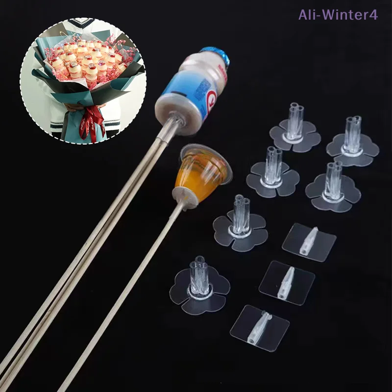 【Winter4】10Pcs Floral Fixed Flat Adhesive Tape Birthday Part