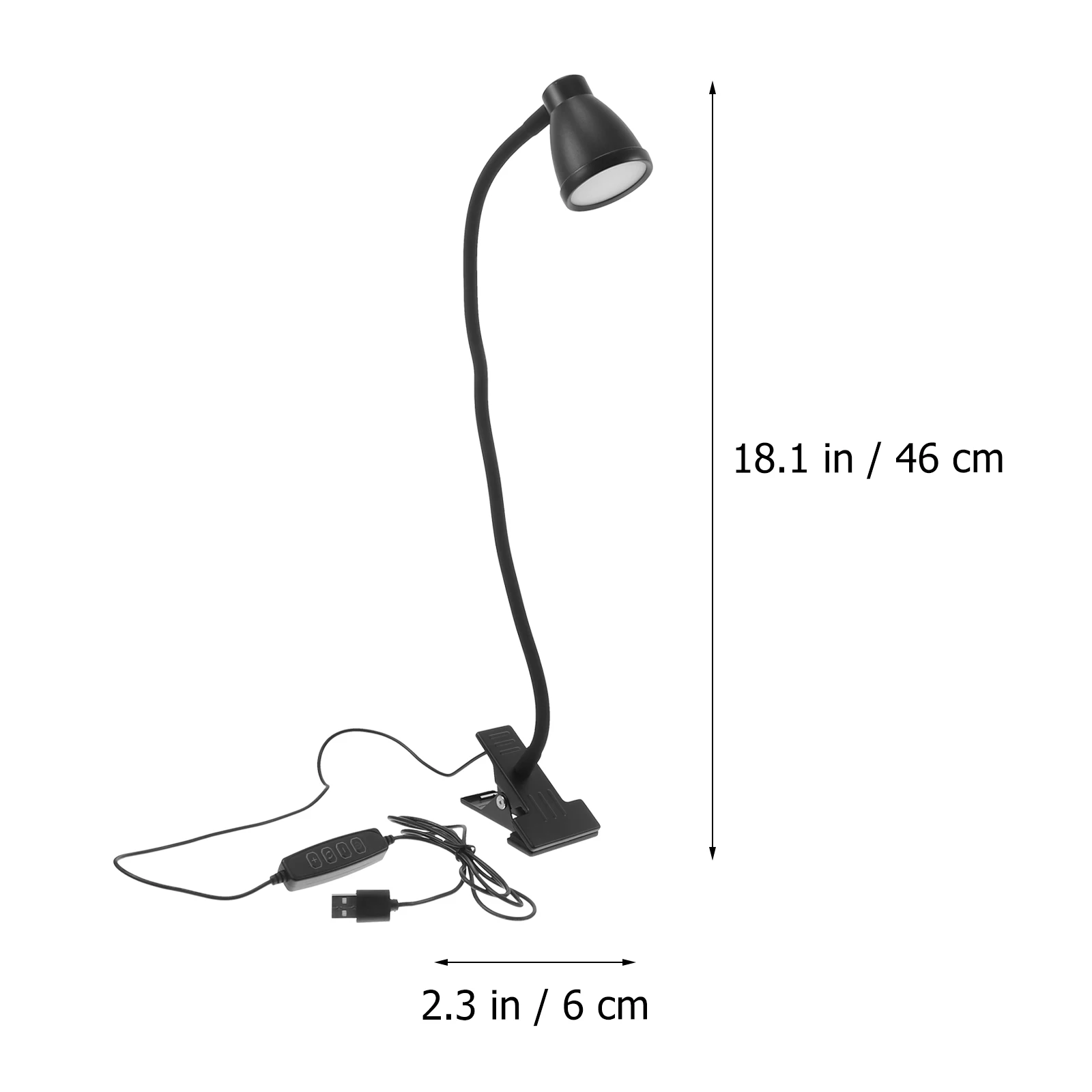 

1pc USB Clip Light Reading Lamp Creative Desk Night Student Study Eye Protection Modern Durable USB Powered Decor