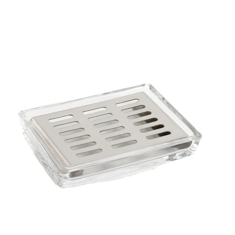 

Nordic light luxury glass soap box does not accumulate water, high value draining soap box, bathroom bathroom