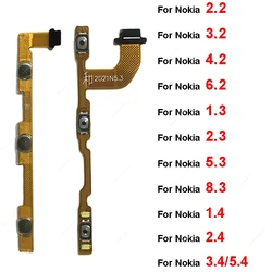 For Nokia 2.2 3.2 4.2 6.2 1.3 2.3 5.3 8.3 1.4 2.4 3.4 5.4 Power Volume Buttons Side Key Flex Cable Ribbon Replacement Parts