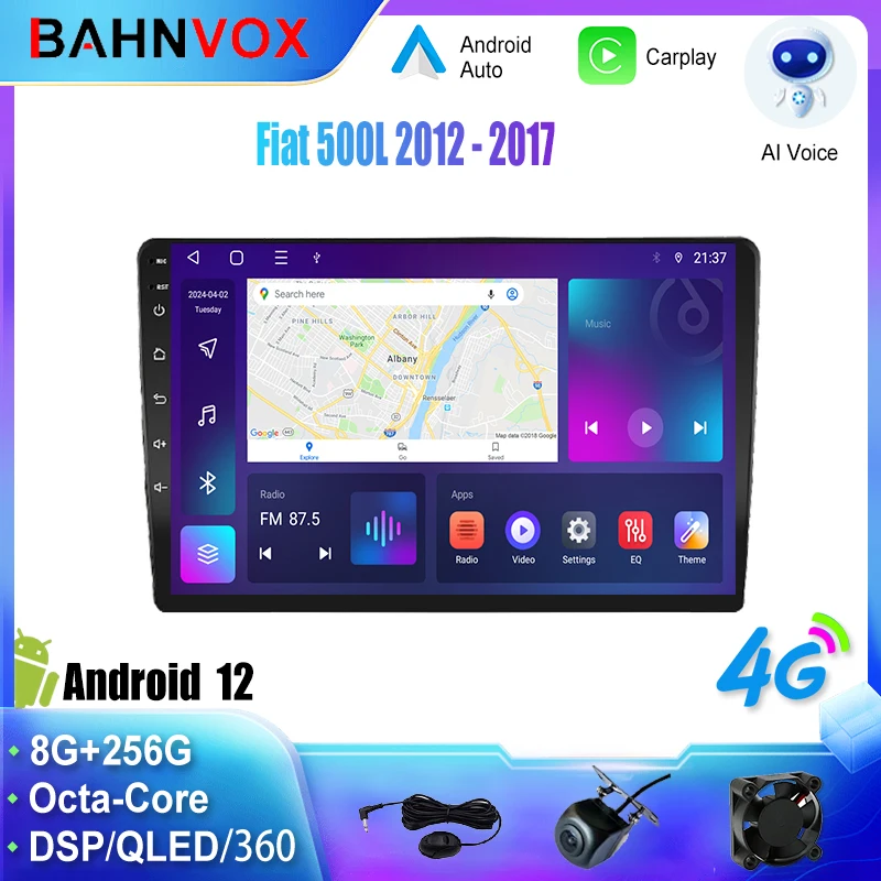 

Android Car Radio GPS Navigation Multimedia Video Player for Fiat 500L 2012 2017 Stereo Tape Recorder Screen Head Unit Carplay