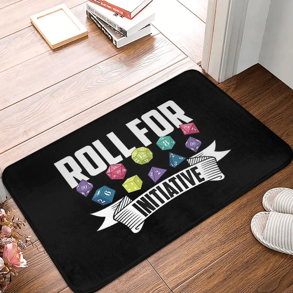 Roll For Initiative Dnd Game Dice Non-slip Doormat Floor Mat Water oil proof Carpet Rug for Kitchen Entrance Home Footpad Mats