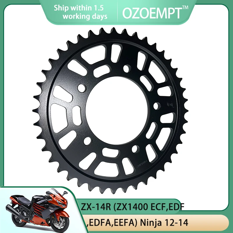 

OZOEMPT 530-42T Motorcycle Rear Sprocket Apply to ZX-14R (ZX1400 ECF,EDF,EDFA,EEFA) Ninja ZZR1400 (ZX1400 HLF,JLF,JMF)