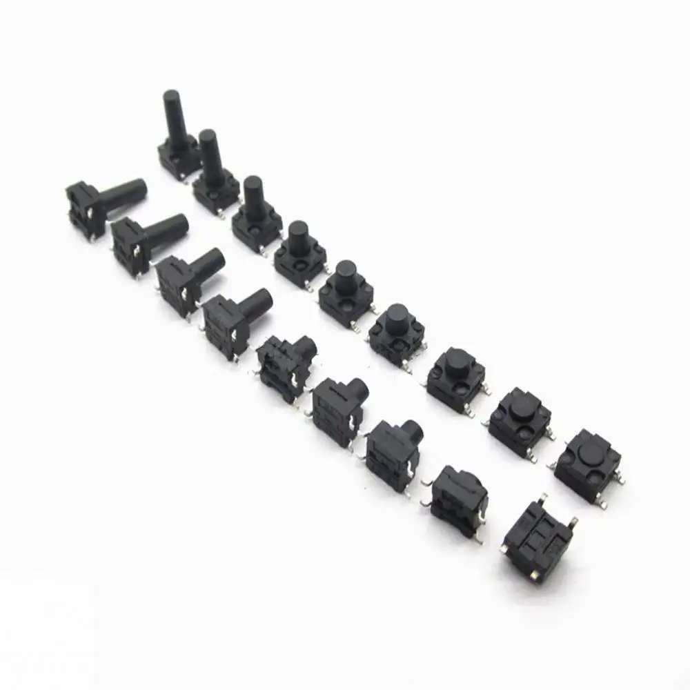 Een Haspel Waterdichte Tactiele Tact Mini Drukknop Schakelaar 6X6 Pcb 6*6*4.3/5/6/7/8Mm 6X6*4.3Mm/5Mm/6Mm/7Mm/8mm Smd 4pin Microschakelaar