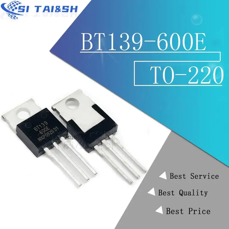 10PCS BT139-600E TO220 BT139-600 TO-220 BT139 139-600E new and  original IC