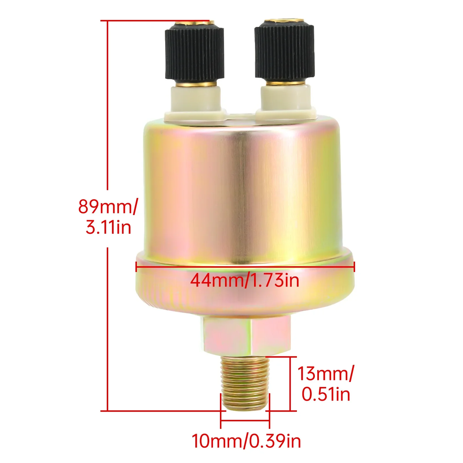 Medidor Digital de temperatura de aceite y presión de aceite, 2 en 1, verde, rojo, LED, 52mm, prensa de aceite, Sensor de temperatura de aceite para