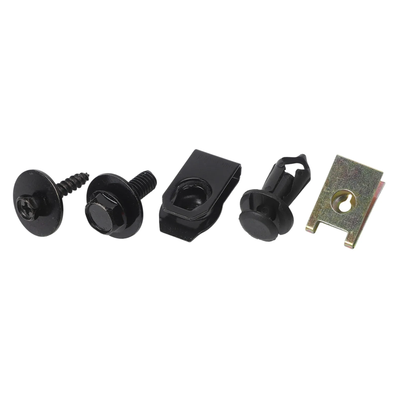 Automotive expansion through hole rivet button fasteners clip kit with 100pcs for car bumper trunk and dashboard fixes