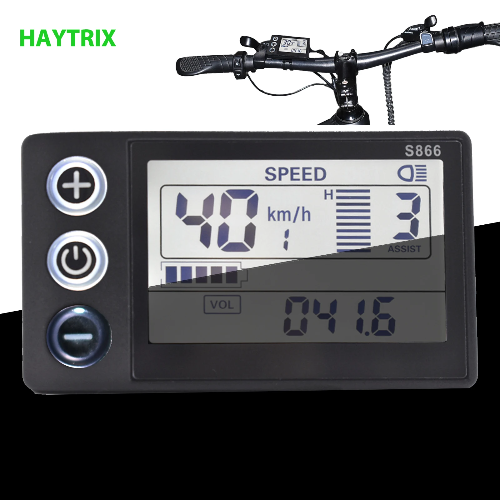 

S866[UART2] Electric Bicycle Computer Wireless Speedometer Bike Digital Multicolor Ebike Accessories Stopwatch Cycling Odometer