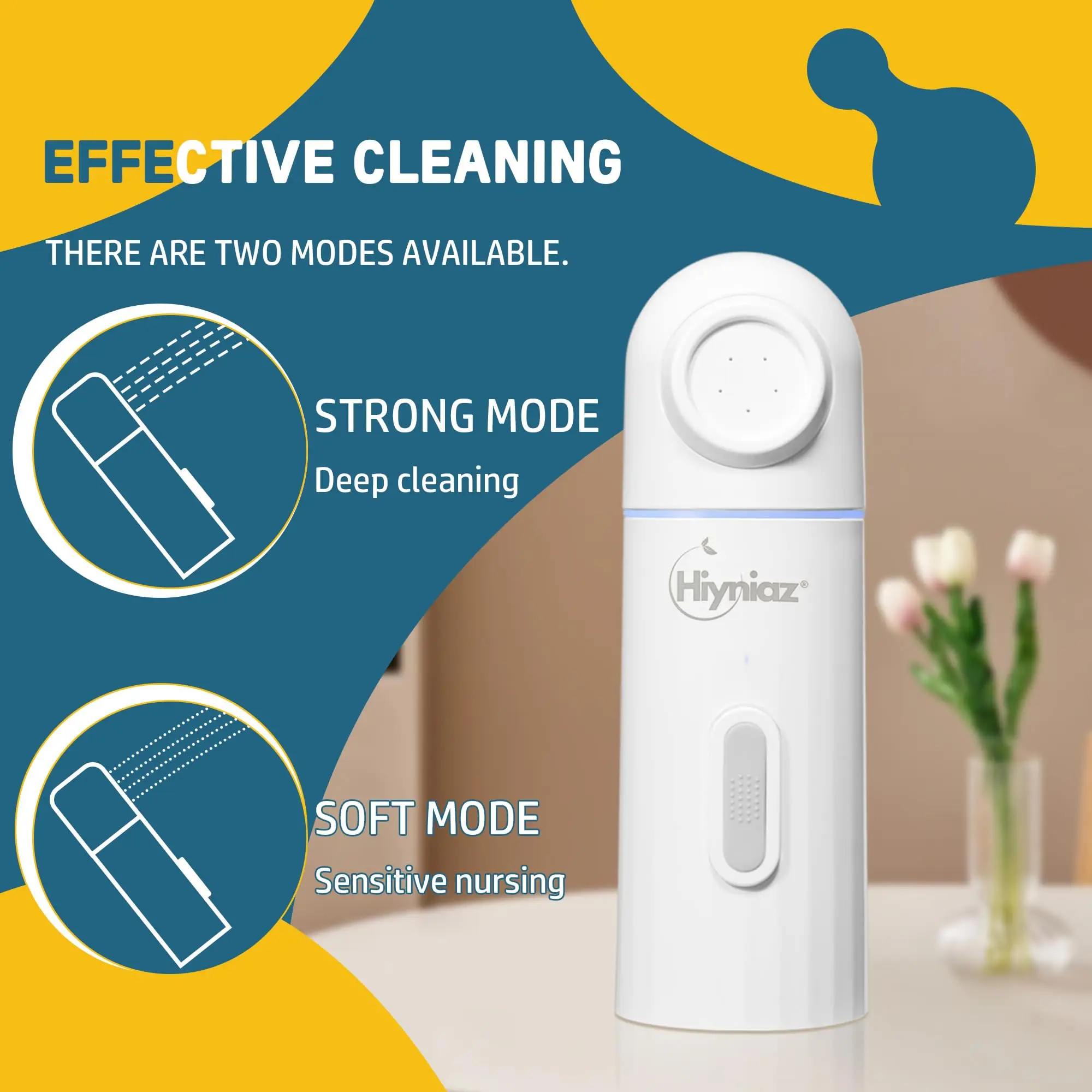 بيديت محمول للسفر USB-C قابل لإعادة الشحن يده بخاخ الضغط العالي 400 مللي يده الكهربائية المحمولة بيديت للنساء #5