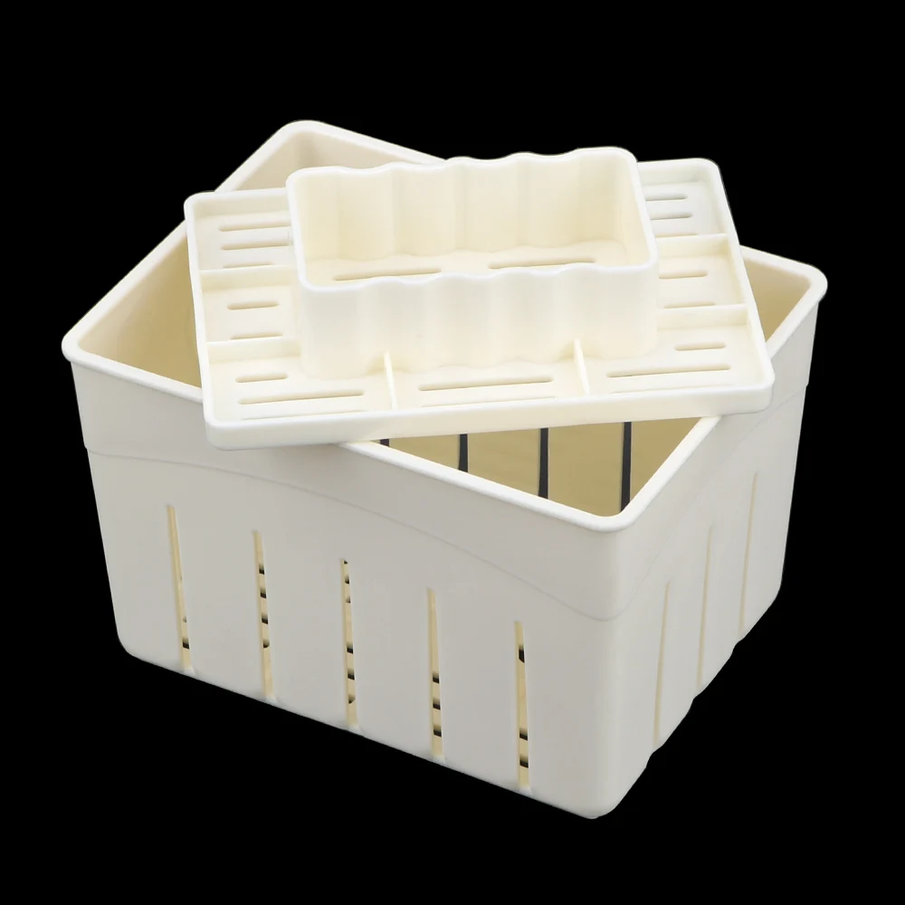 Twaróg sojowy Tofu foremka kuchnia zestaw narzędzi do gotowania domowej roboty plastikowe Tofu naciśnij formę DIY Tofu formy gadżety kuchenne trwałe