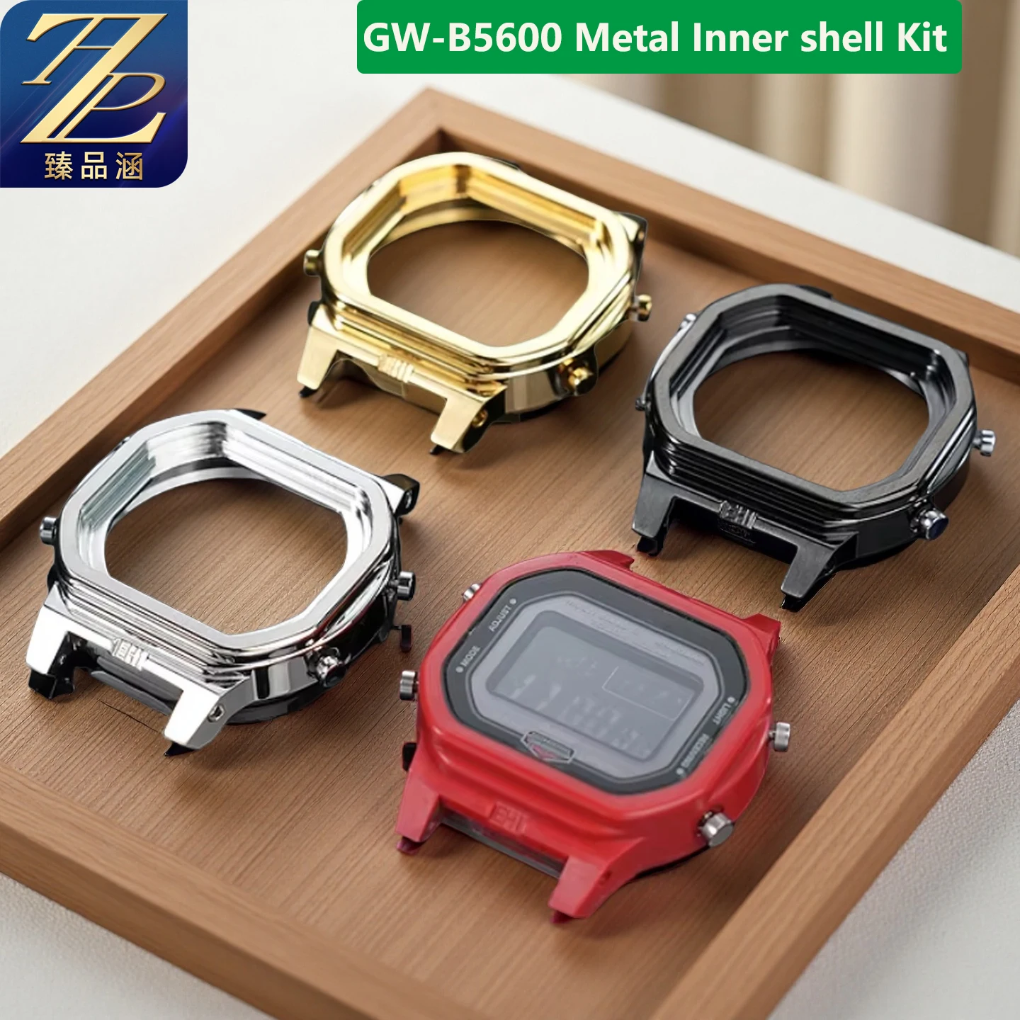 

GW-B5600 Mod Metal Inner shell Kit For Casio GW-B5600 stainless steel movement inner shell metal replacement part Gift tools