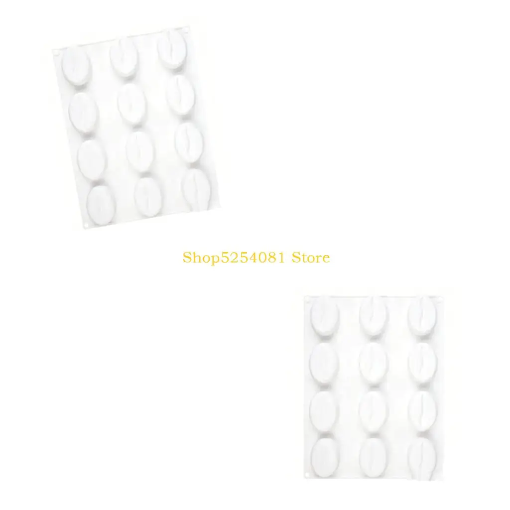 AXYC Silicone Coffee Bean Molds For Mousses Chocolate Puddings Baking With 6/12/28 Cavities And Textured Finishes