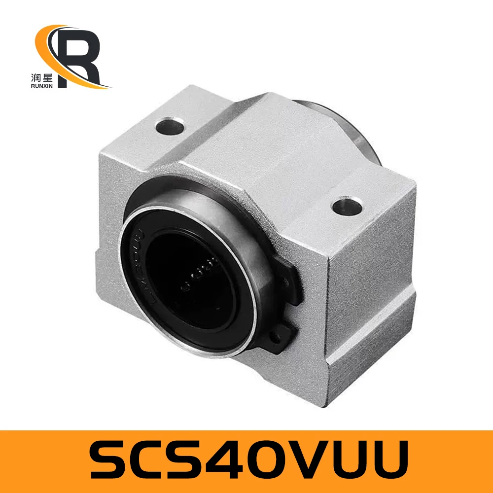 

RXTNC 1PCS SC40VUU sc40vuu scs40vuu Linear Bearing Pillow Block DIY For 40mm Linear Slide Bearing Units CNC 3D Printer Parts