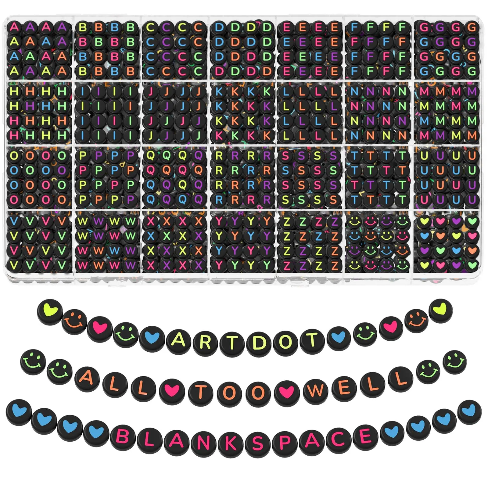 840 Letter-Shaped Beads, 28 Different Styles DIY Box Set Handmade Jewelry Set