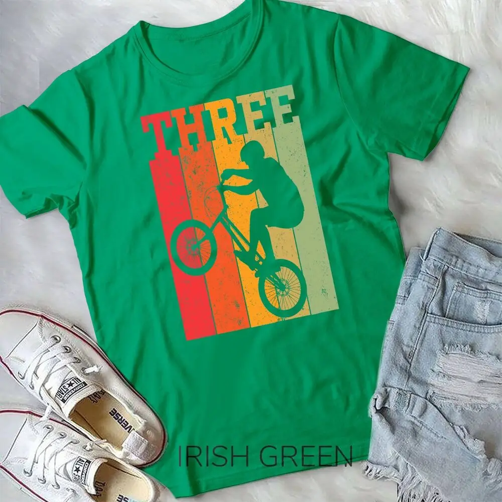 Kids 3rd Birthday Boys 3 Year Old Three BMX Bike Racing Bicycle Unisex T-shirt