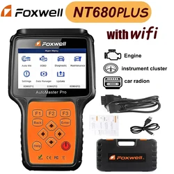 Fxwell NT680Plus WIFI All-System & All-make Scanner with Oil Light/Service Reset+EPB FunctionsWiFi Updated of Foxwell NT680 pro