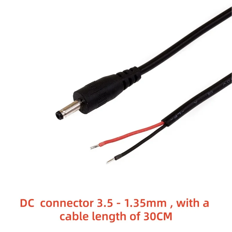 2pcs/5pcs DC 3.5 x 1.35mm / 4.0x1.7mm  0.3 square Male Female Jack Plug Power Charging Cable Connector Pigtail DIY Repair Cord