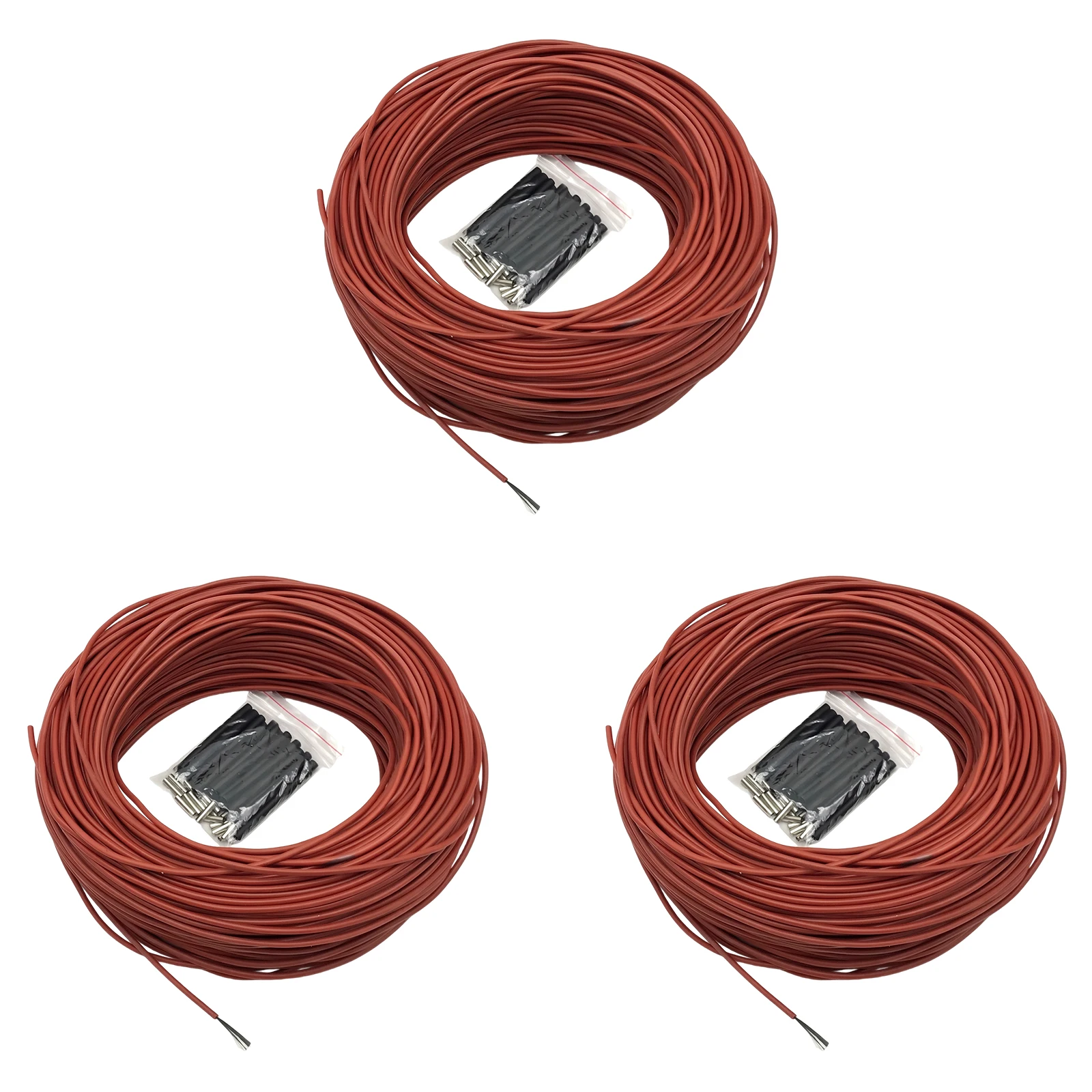 12K Silicone Rubber Carbon Fiber Heating Wire 25W/M Multi-core Electric Floor Warming Infrared Cable Incubator