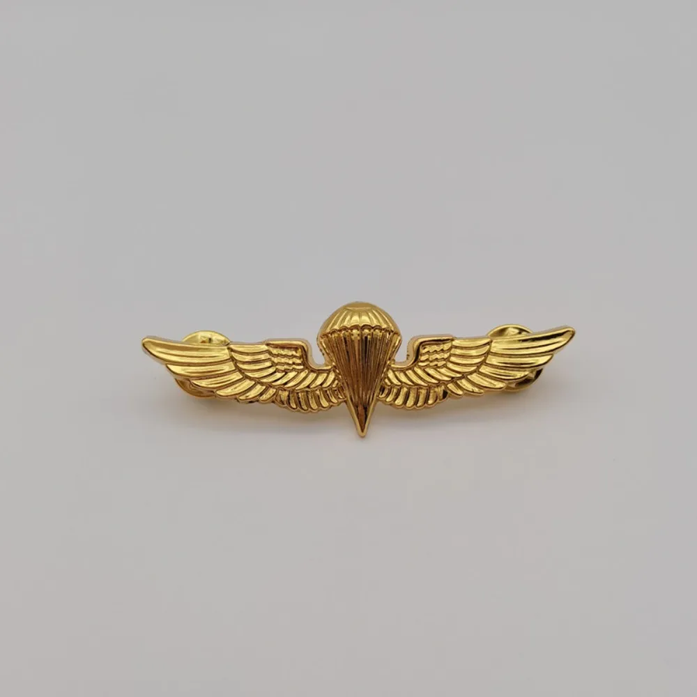 Trendy Gold Silver Plated Airplane Metal Wing Brooch for Men Women Vintage Pilot Aviator Pin Badge Backpack Clothing Accessories view 4