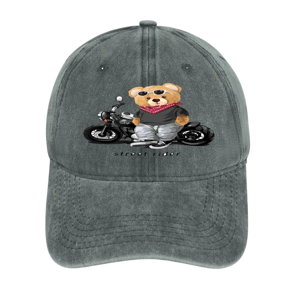 Casquette de camionneur Teddy Rider unisexe, chapeaux décontractés réglables, imprimé drôle, cadeau d'anniversaire, nouvelle tendance de la mode, livraison directe, 2024