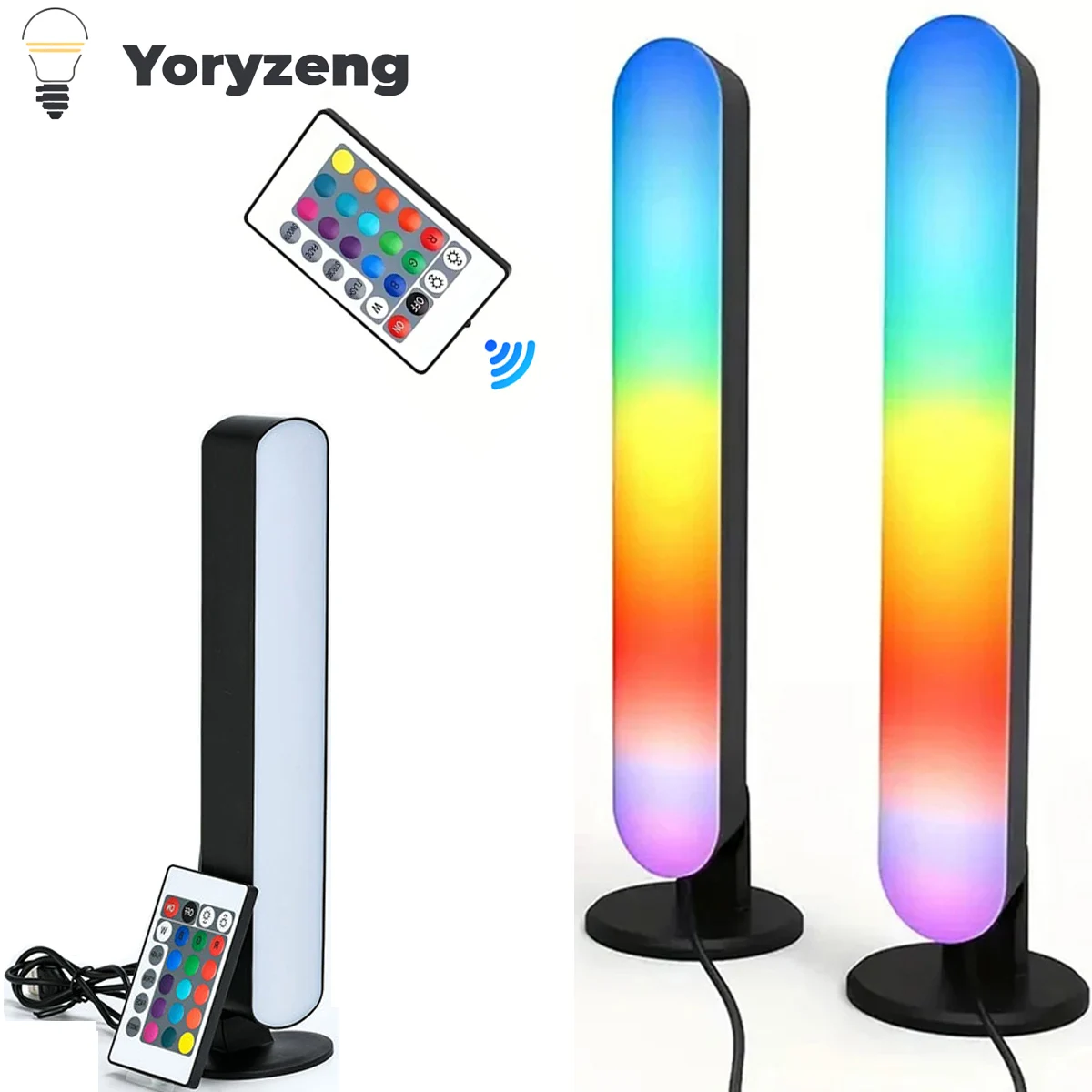 RGB Smart LED Strip Night Light Remote Control For Room Gaming TV And Party Decoration Sync With Music Desk Table Lights Lamp
