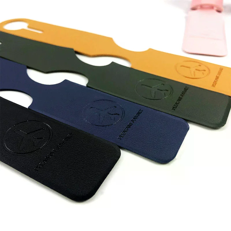Luggage Tag PU Leather Long Strip Hanging Luggage Tag Portable Travel Accessories for Suitcase Backpacks Name ID Address Tags