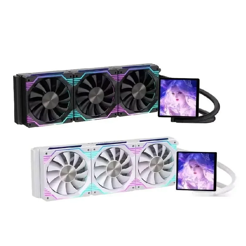 240/360 ミリメートル AIO CPU 液体クーラー 4 インチ磁気フレームレス IPS スクリーン ARGB PWM DIY ラジエーターインテル AMD PC 用 LOVINGCOOL DP-01