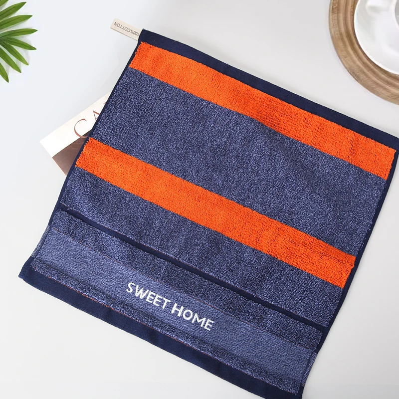 طقم مكون من قطعتين - وشاح مربع من القطن الخالص لخطوط الجيران السنغافورية مقاس 35 × 35 سم