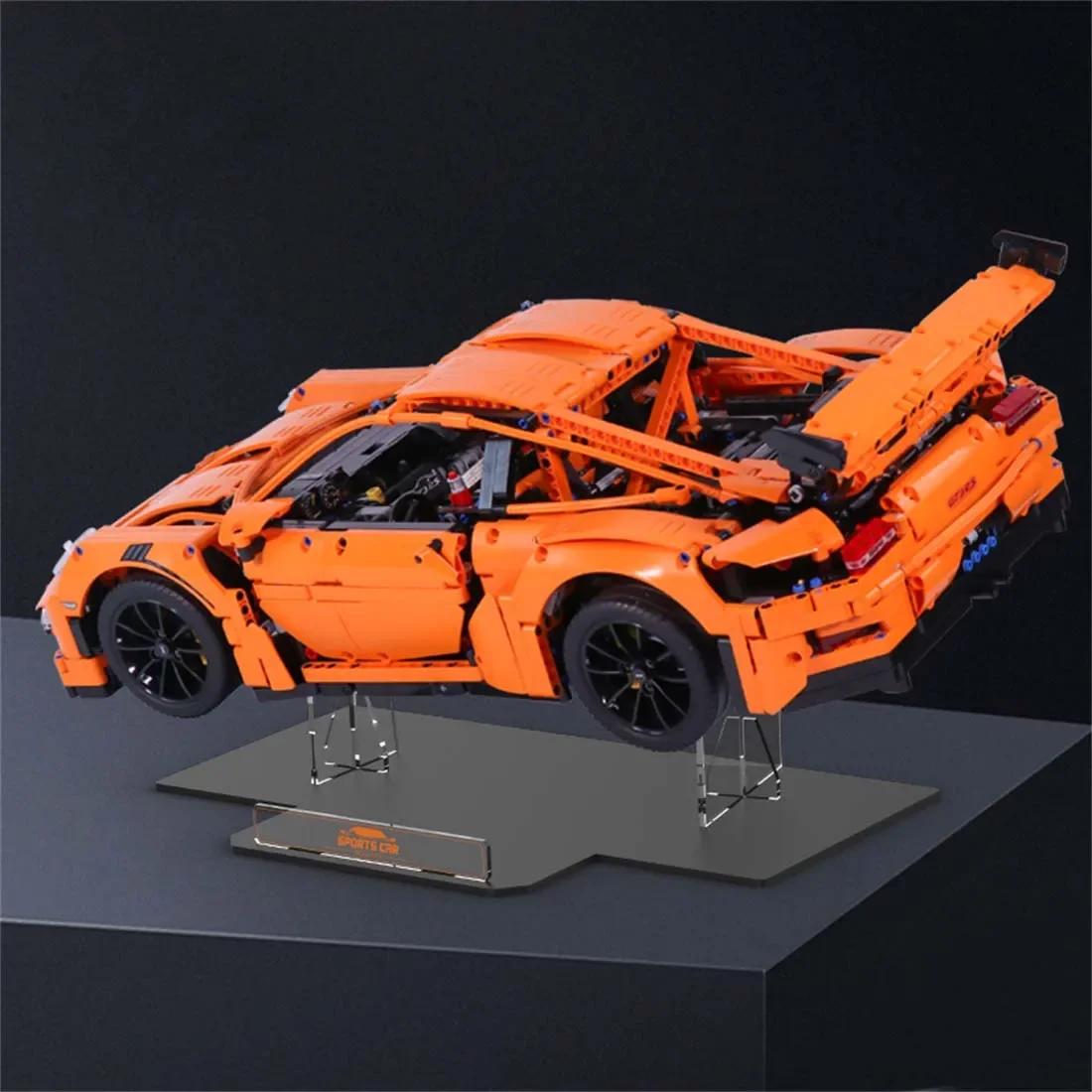 Imagem -04 - Acrílico Display Stand para Lego High-tech 42056 Gt3 rs Super Carro de Corrida Brinquedos Blocos de Construção Apenas