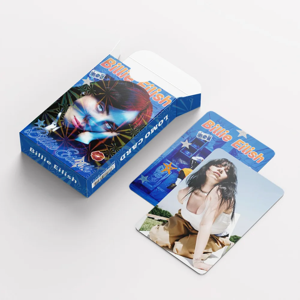 2026 Neu 92 Stück Billie Eilish Europäischer und Amerikanischer Stil Mini-Promi-Fotokarten, Fan-Sammelkarten, Postkarten LOMO-Karten – Detail 12