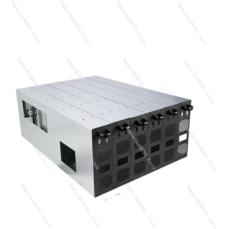 6U Rackmount PC Case - 6 Motherboard Integrated Host for Internet Cafe & Conference Room Setup
